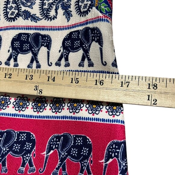 Eliza J Sleeveless Elephant Print Midi Shift Dress Size 4‎ - Picture 8 of 10